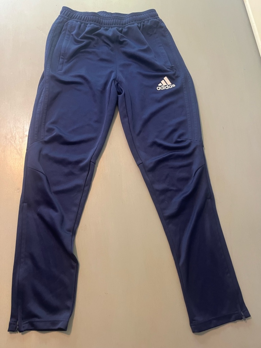 Adidas Youth Boys Navy Blue Training Joggers - Size Large (14/16)